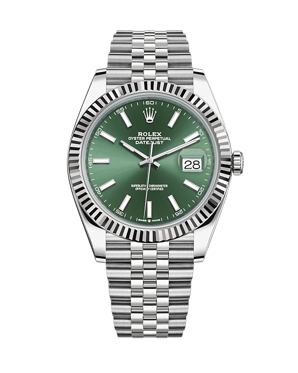 Datejust 41 Stainless Steel Jubilee Mint Green 126334